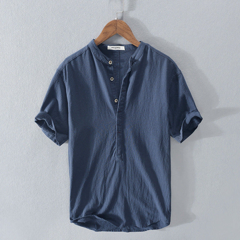 Liam™ | Relaxed Cotton-Linen Shirt