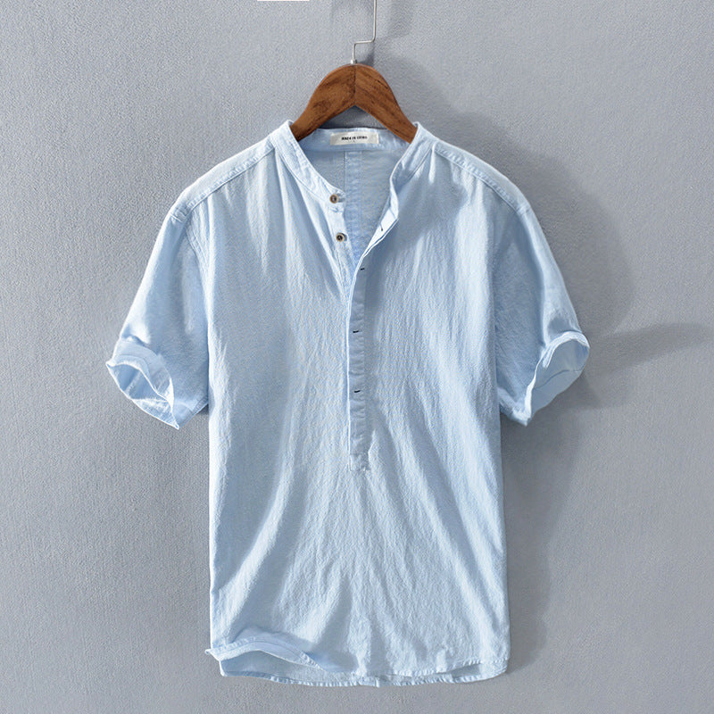 Liam™ | Relaxed Cotton-Linen Shirt