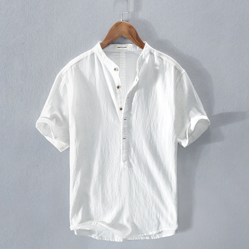 Liam™ | Relaxed Cotton-Linen Shirt